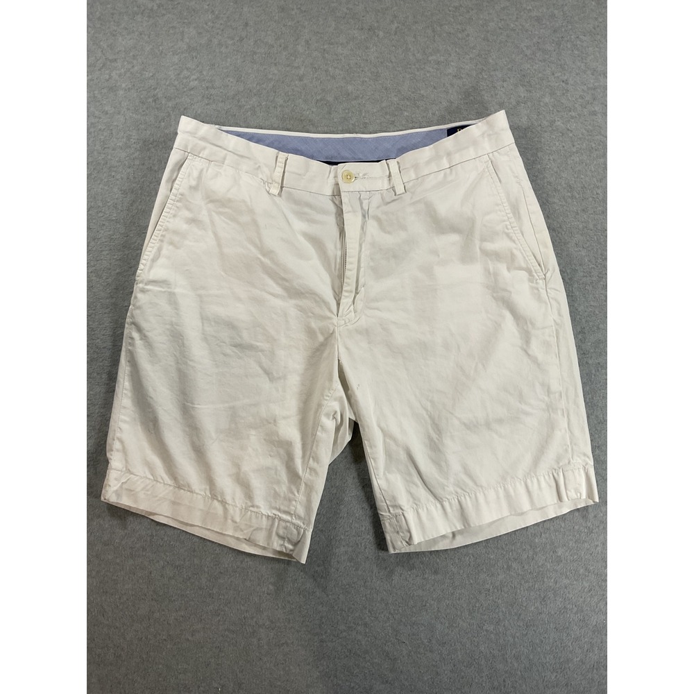 Polo Ralph Lauren Classic Fit Chino Shorts Mens 32 White Cotton 9 Inseam 2413